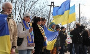 Понад 40 тисяч жителів Криму взяли участь у Всекримській мирній акції протесту проти референдуму і за єдину Україну