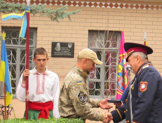 На Черкащині відкрили меморіальну дошку на честь автора слів гімну України – у селі, де він жив кілька років
