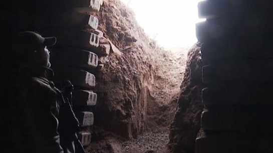 На Світлодарській дузі, на відбитих у ворога позиціях знайдено таємний бункер терористів