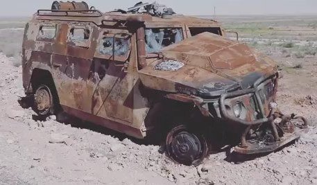 У зоні ООС знищено російський бронеавтомобіль “Тигр”