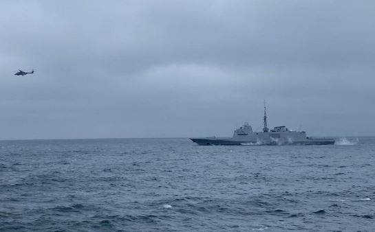 Бойові кораблі ВМС України і Франції провели спільне тренування у Чорному морі