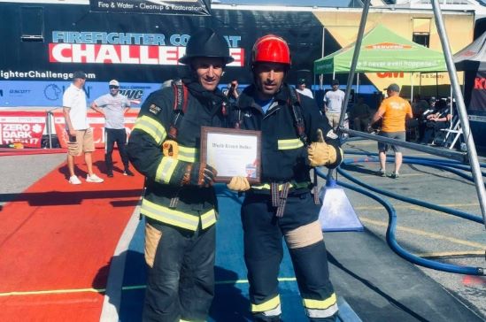 Українець встановив рекорд на міжнародних змаганнях пожежників у США