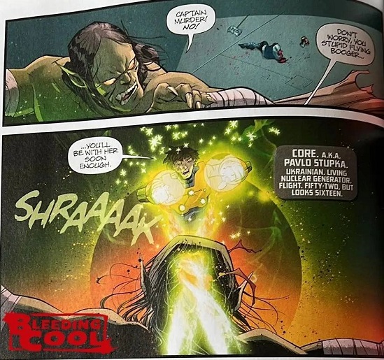 У коміксах DC з’явиться перший український супергерой – Павло «Ядро» Ступка
